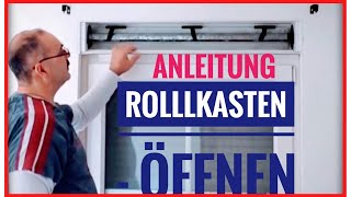 Rollladenkasten  Abdeckung und Dämmung öffnen [upl. by Lucais]