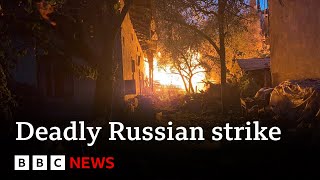 Russian strike on Lviv in Ukraine kills seven  BBC News [upl. by Wicks]