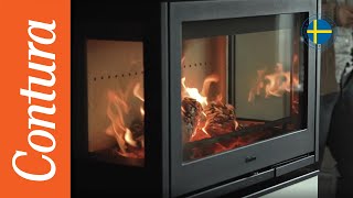 Fireplace Contura i8 COSI  Brings people together  Contura stoves [upl. by Navillus]