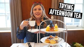 Americans Try Afternoon Tea for the FIRST TIME Bettys Tea Rooms York [upl. by Vinita]