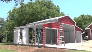 Stallion Carports Texas Onsite Barn Metal Carports [upl. by Anitsirk]