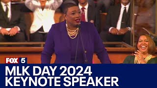 MLK Day Keynote Speaker Rev Shavon ArlineBradley  FOX 5 News [upl. by Swamy392]