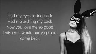 Ariana Grande  Thinking Bout You  Lyrics Audio [upl. by Fridell433]