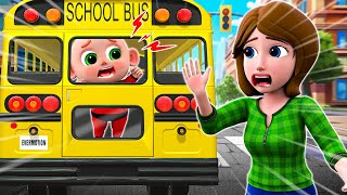 Wheels On The Bus  Safety Rules in the Bus  Funny Kids Song amp Nursery Rhymes by Little PIB [upl. by Edas]