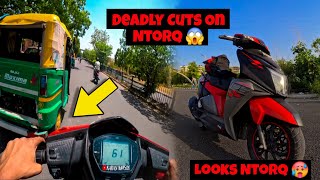 Unexpected Cuts On Ntorq 🥵  Hyper Ride In City😱  Aaj To Gaya Tha Mai😰 [upl. by Arleen]