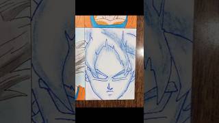 Goku True form ultra instinct drawing drawing art goku ultrainstinct shorts [upl. by Sirtemed359]