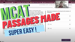 AAMC MCAT SECTION BANK PASSAGE WALKTHROUGH BIOCHEM PASSAGE  How to dissect mcat passages  AAMC [upl. by Annavaig]