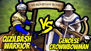 162 ELITE QIZILBASH WARRIORS vs 200 ELITE GENOESE CROSSBOWMEN Total Resources  AoE II DE [upl. by Lorant660]