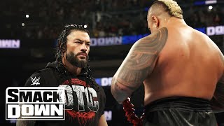 Roman Reigns Solo Sikoa Battle to be Tribal Chief  WWE SmackDown Highlights 81624  WWE on USA [upl. by Edrea375]