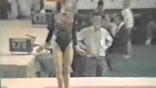 svetlana boginskaya 1990 world cup ef floor exercise [upl. by Alleber]