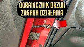 Ogranicznik drzwi samochodowych  wygląd działanie gdzie się znajduje motoryzacja wymiana [upl. by Terza]