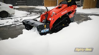 HLA Snow  1500 Snow Pusher  Mini Skid Steer [upl. by Iroak]