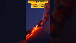 How Volcanoes Erupt Simply Explained shorts science facts [upl. by Mayor835]