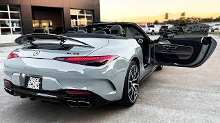 2023 Mercedes AMG SL 63 Walkaround Review  Exhaust Sound amp Launch Acceleration [upl. by Cobbie]