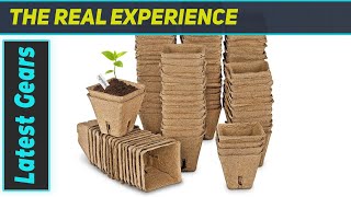 ANGTUO 102 Pcs Peat Pots for Seedlings The Best EcoFriendly Choice for Your Garden [upl. by Ahsircal]