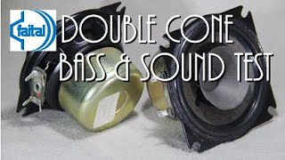 Faital unit 19134 003 02 double cone Crt TV speakers  Sound amp bass TEST [upl. by Fital]