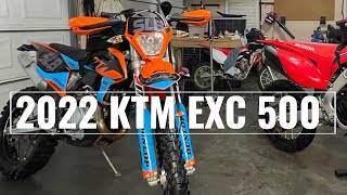 2022 KTM EXC 500  WOW SO FAST [upl. by Rushing]