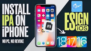 Install IPA Files Directly on iOS NO REVOKES NO PC 2024 ESign [upl. by Ardek]