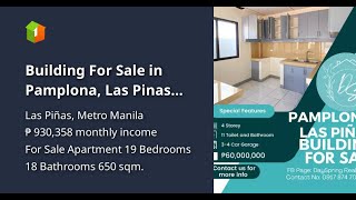 Building For Sale in Pamplona Las Pinas City [upl. by Eilema]