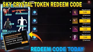 Free Fire Redeem code Today  500K Live Watching Rewards Event  Free Fire New Event [upl. by Eerolam409]