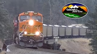 BNSF Remote Helper Uncoupling in Heavy Frozen Fog  Palmer Lake Colorado March 2014 [upl. by Troc]