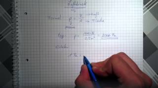 Luftdruck ausrechnen  Formel für Luftdruck [upl. by Cerveny]