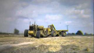 A4 Dozer pushing Scraperm4v [upl. by Aliza]