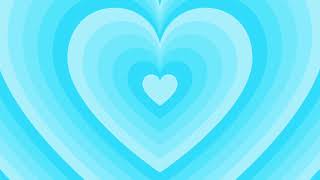 Reverse Baby Blue Heart Tunnel Background Screensaver 1 Hour Loop HD 4K [upl. by Oiramd553]