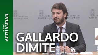 Juan GarcíaGallardo dimite como vicepresidente de Castilla y León [upl. by Snow]