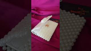 Pearl beaded cardholder 🔥beaded handcrafted diy cardholder [upl. by Colon]