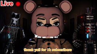 Fnaf roblox  1k STREAM [upl. by Acirred]