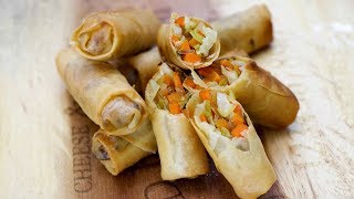 VEGETABLE LUMPIA  HOW TO MAKE FILIPINO LUMPIA  LUMPIANG GULAY [upl. by Naols]