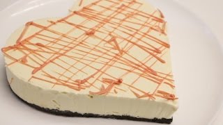 GÂTEAU GLACÉ SANS CUISSON AU CHOCOLAT BLANC FACILE CUISINE RAPIDE [upl. by Dorcus]