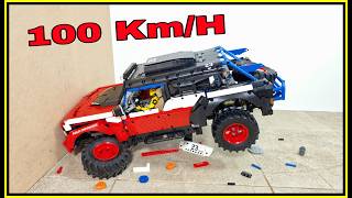 Ford Bronco CRASH ⚠️ 100 KMH ⚠️ Lego Technic CRASH test [upl. by Ociram351]