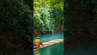 Awesome Jamaican Vacation Bamboo rafting tour down the Martha Brae River [upl. by Airamat]