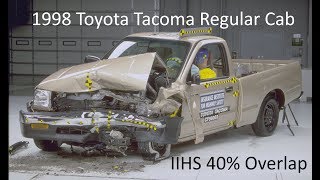 19952004 Toyota Tacoma Regular Cab2WD IIHS Moderate Overlap 40 Offset [upl. by Hudnut748]