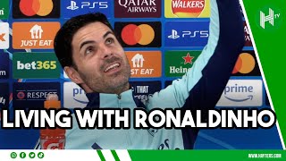 MY LIFE WITH RONALDINHO  Mikel Arteta  Arsenal v PSG EMBARGO [upl. by Dolf905]