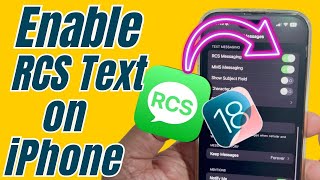 How to Enable RCS in iOS 18 on iPhone 2024 Fix RCS toggle not Showing beta 3 [upl. by Behnken]