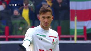 1st half Lokomotiv vs Krylia Sovetov Week 18  RPL 201819 [upl. by Eidurt]