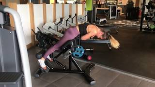 Back Extension Glute Focused Bodyweight [upl. by Anestassia]