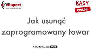 Kasa Posnet Mobile Online  jak usunąć pozycję PLU [upl. by Amery]