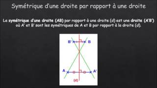 Comment construire le symétrique dun triangle par rapport à une droite en utilisant le compas [upl. by Nyrac]