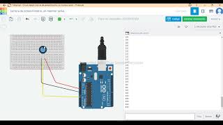 Lectura de potenciómetro en monitor serial [upl. by Atilegna]