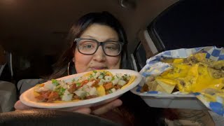 Carne Asada Nachos Mukbang Crunchy Eating Sounds [upl. by Aninnaig657]