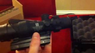 Trijicon ACOG TA31RCOM4CP 4x32 USMC Unboxing AR [upl. by Enilatan]