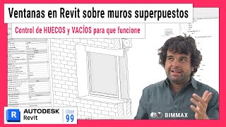 VENTANAS ESPECIALES en REVIT ✅ Cómo hacer el hueco a varios muros a la vez [upl. by Leahcim908]