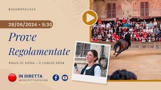 Prove Regolamentate  Palio di Siena 2 luglio 2024  SOGNO PALIO [upl. by Anitsuj625]