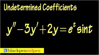 undetermined coefficients diff eq sect4519 [upl. by Weyermann796]