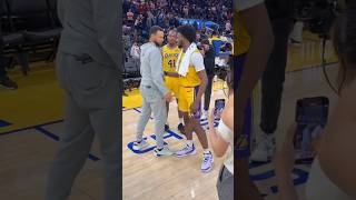 Bronny James revealed that he was starstruck was when Stephen Curry came to him and dapped him [upl. by Candis]