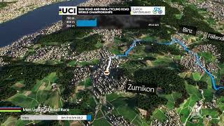 Course Profile Cycling  Men Under 23 RR [upl. by Ennahoj]